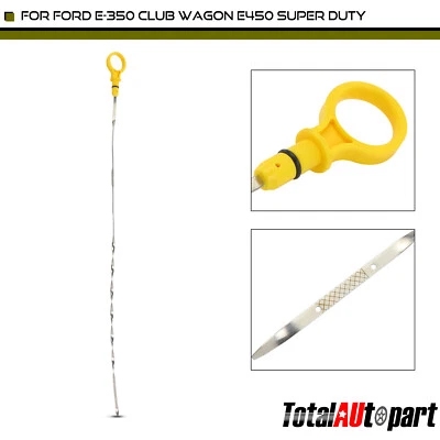 Engine Oil Dipstick for Ford E-350 Econoline 97-98 E-550 Super Duty 2003 6.8L - Image 1 of 4