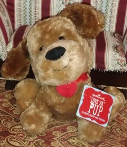 Hallmark Love Ya cucciolo cane animato Who Do I Love Giocattolo di peluche animale imbottito 8"" (D - Foto 1 di 7