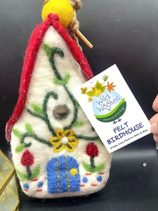 Wild Woolies, Handmade, Alpine Felt Bird House - Picture 1 of 11