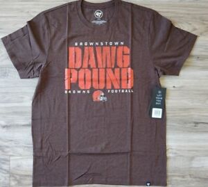 Cleveland Browns '47 Brand t shirt Brownstown Dawg Pound new NFL short sleeve 