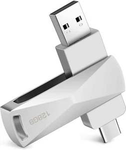 Chiavetta USB C 128GB | 2-in-1 | OTG | PC, Laptop, Smartphone - Foto 1 di 1