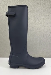 Hunter Women's Original Tall Adjustable Boots, Navy Blue US 8 / UK 6 / EU 39 - Picture 1 of 6
