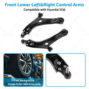 Front Lower Left&Right Control Arms Suitable for Hyundai iX35 KIA Sportage 11-18