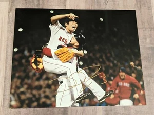 David Ross Signed 8x10 Photo COA Boston Red Sox WS Celebration Koji Uehara Cubs - Picture 1 of 1