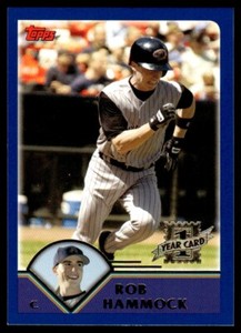 2003 Topps Traded & Rookies Gold Robby Hammock Arizona Diamondbacks #T189