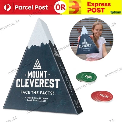 MOUNT CLEVEREST Trivia Game True Or False Travel Games Christmas Gift Fun Family - image 1 of 4