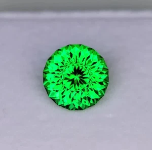 10Ct Natura Green Sapphire Round Fine Cut Loose Gemstone Untreated GIE Certified - Picture 1 of 4
