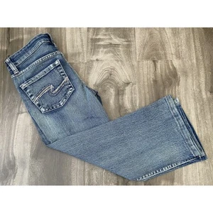 Silver Jeans Co Girl’s Zane 1215 Relaxed Hip Boot Cut Denim Stretch Jeans Size 4 - Picture 1 of 19
