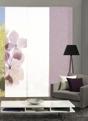 3er-Set Schiebegardinen MARCELLA blickdicht, Höhe 245 cm, rose WFI - Bild 1 von 4