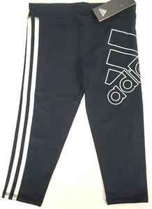 NEW Adidas AK4662 Black Size Girls XS 6/6X Performance Capri Pants Leggings  - Picture 1 of 2