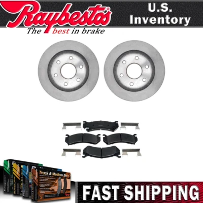 前套件制动转子陶瓷刹车片适用于 2000 - 2006 雪佛兰 Suburban 1500 — 第 1/4 张图片