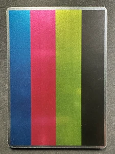 Chaotic CMYK Color Test Print Card - Picture 1 of 2