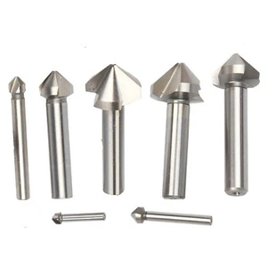 4.5-50mm HSS Countersink Drill Bits 3 Flutes 90 Degree Chamfering Tool For Metal - Picture 1 of 13