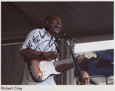 Robert Cray Signed 8 x 10 Photo Genuine Obtained In Person + COA Cover