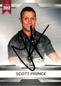 Signed 2012 Gold Coast Titans NRL Indigenous Limited Edition Card - Scott Prince - Picture 1 of 3