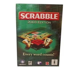 Scrabble 2003 Edition PC Computer Game Ubisoft Mattel Words Skills Interactive - Picture 1 of 13