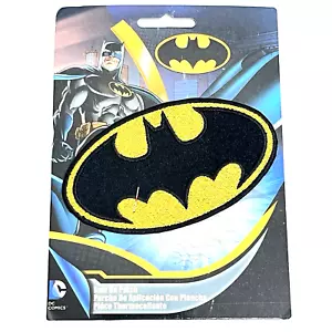 Marvel Comic - Retro Batman Logo Iron on Applique Patch New - Picture 1 of 2