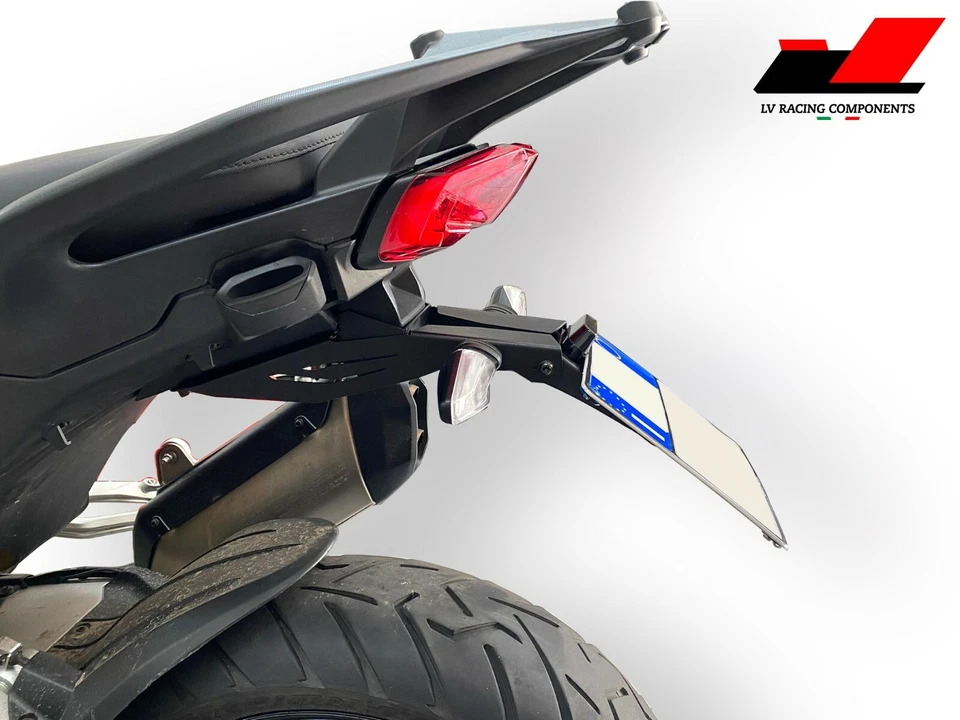 LV RACING Portatarga MOTO multistrada V4 2021 2024 + "monta frecce originali"