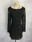 Ladies Dress Sequins Lace Party Evening Cocktail Special Occasion Size UK 14