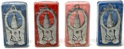 4-Pack Portable Folding Scissors 3.5" With Small Case Keychain Travel Emergency - Image 1 of 4