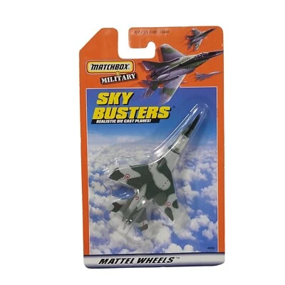 1999 Matchbox Sky Busters Mirage F1 Jet Diecast réplica NOS pacote desgaste - Imagem 1 de 4