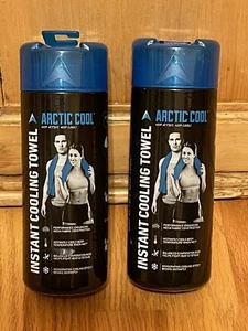 Unisex Arctic Cool Ultra Light Instant Cooling Towel Active Wear Sealed 2-pack - Picture 1 of 3