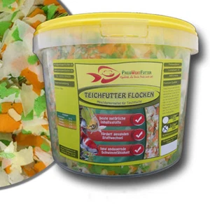 Teichflocken 3 Liter Eimer 360 g Fischfutter Flocken Teichfutter Futter Koi - Bild 1 von 1