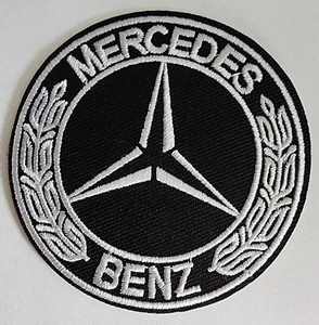 Mercedes Benz Automotive Embroidered iron on patches 2 3/4" - Picture 1 of 1