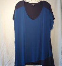 Women's  Blue and Black Top size 4X~ George
