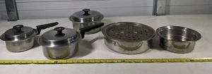THERMO SENTINEL Forma Plex Stainless Cookware Pots Pans SOME MISSING HANDLES - Picture 1 of 16