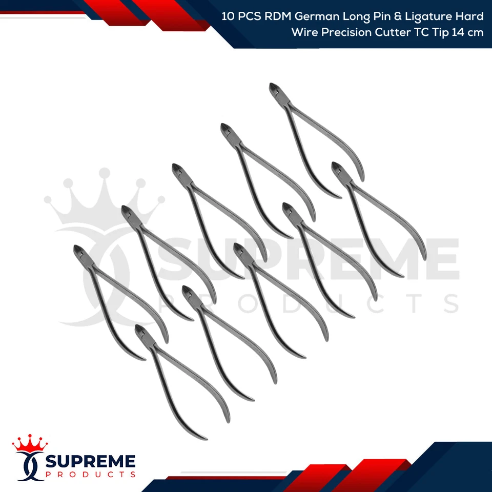 Long Handle Hard Wire Cutter German Tungsten Carbide Inserts Dental Orthodontic Instruments by RDM