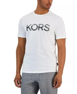 Camiseta Michael Kors Para Hombres Ajuste Moderno Logo Gráfico L Blanca Nueva Con Etiquetas Auténtica - Imagen 1 de 1