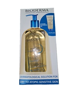 Bioderma Atoderm Duschreinigungsöl 33,8 flüssige Unzen/1L + 3,4 Unzen Reisegröße - Bild 1 von 6
