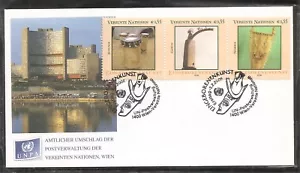 United Nation SC # 375a-f Indigenous Art FDC . Unpa Cachet - Picture 1 of 2