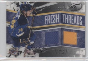 2008 Upper Deck Ice Fresh Threads PETG Black Patch/Jersey /10 TJ Oshie Rookie RC
