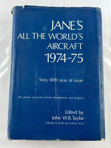 Jane's All the World's Aircraft 1974-75 großes Hardcover mit Schutzumschlag - Bild 1 von 9
