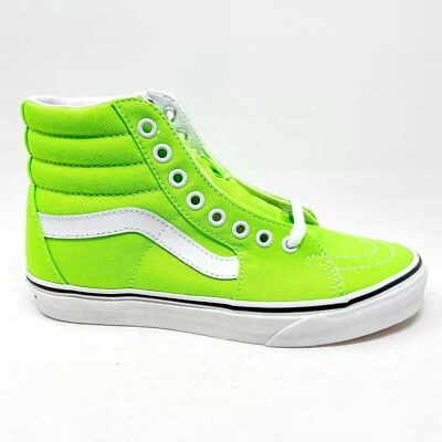 Zapatos informales Vans SK8 Hi (Neón) verde gecko blanco verdadero para mujer Foto 1 de 4
