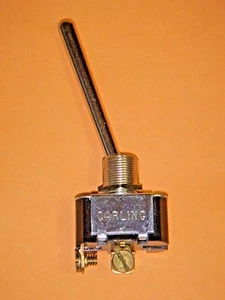 Carling 2FA54-E3 Toggle Switch S.P.S.T 10A-250VAC, 15A-125VAC 3/4HP 2" Actuator - Picture 1 of 4