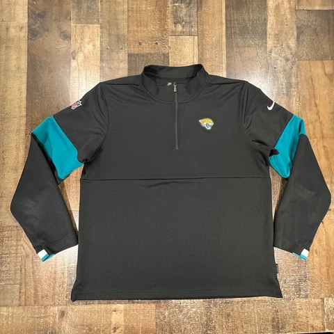 Jacksonville Jaguars Mens Jacket Large Sideline Performance NFL On Field Apparel Cover