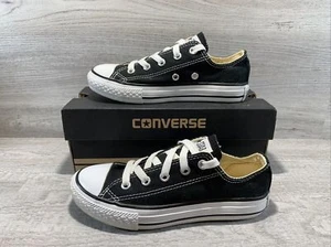 ZAPATOS CONVERSE LITTLE KID’S CHUCK TAYLOR ALL STAR OX LOW TOP 13Y NEGROS 3J235 - Imagen 1 de 8