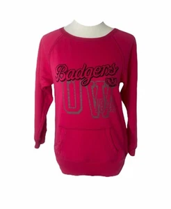 Wisconsin Badgers Damen Small Sweatshirt J. America NCAA Pink Rundhals - Bild 1 von 6