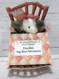 Hallmark Priscillas Naptime Adventures Storybook Friend Mini Stuffed Plush Book