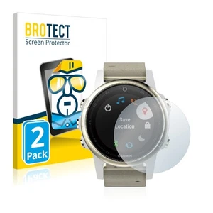 2x Display Schutz Folie für Garmin Fenix 5S (42 mm) Zubehör Transparent - Photo 1/6