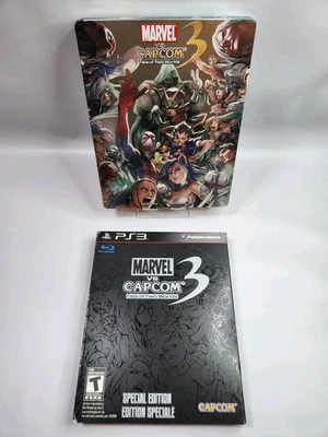 Marvel vs. Capcom 3: Fate of Two Worlds Special Edition PS3 Steel Book  Nice CIB - Image 1 of 4