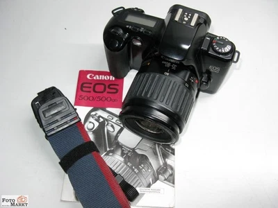 Set: Canon SLR EOS 500 Autofocus + Zoom Lens 35-80 MM 1: 4-5, 6 Macro - Image 1 of 4