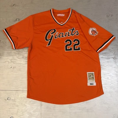 Camiseta cosida Mitchell & Ness MLB San Francisco Giants Will Clark #22 1982 talla 54 Foto 1 de 4
