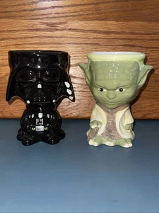 Star Wars Darth Vader And Yoda Coffe Mugs Ceramic Goblets  - Picture 1 of 11