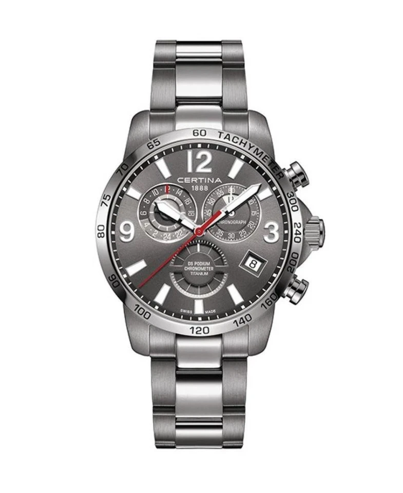 CERTINA Men Analog Quartz Casual Watch Classic Dress Silver Dial Waterproof Roun - Image 1 of 1