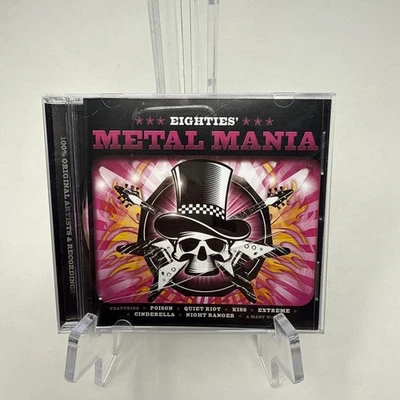 EIGHTIES METAL MANIA (CD)  2010  RARE!!  POISON + KISS + GREAT WHITE + SCORPIONS - Image 1 of 4
