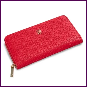 CH Damen einfarbig lange Geldbörse Nischen Design Mode schlicht groß - Bild 1 von 29